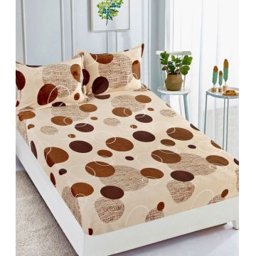 Husa de pat cu elastic cocolino + 2 Fete de Perna - Cerculete