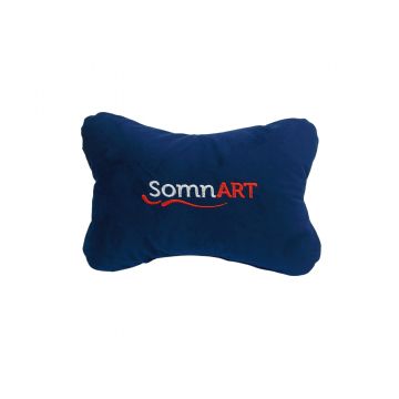Perna Somnart pentru tetiera, albastru, dimensiune 32x23