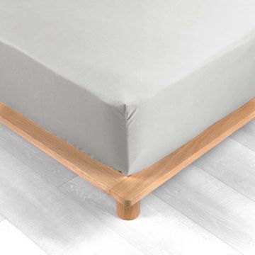 Cearceaf alb din bumbac percal cu elastic 180x200 cm Percaline – douceur d'intérieur