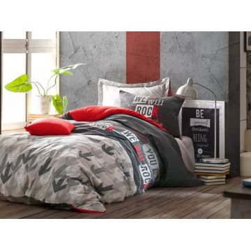 Lenjerie Copii cu Elastic, Rock Rosu (Bumbac 100%)