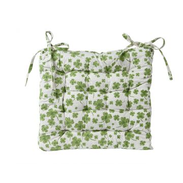 Perna pentru scaun Quatrefoil, Decoris, 40 x 40 cm, bumbac, verde