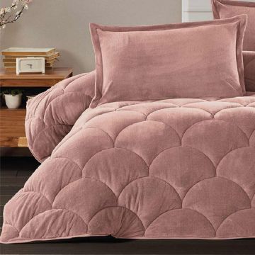 Pilota Pufoasa Fluffy Somon 195x215 cm