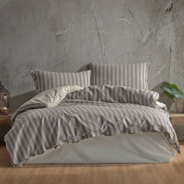 Lenjerie Madras V1 Antracit (Bumbac 100%)
