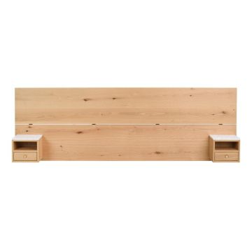 Tăblie de pat în culoare naturală din lemn de stejar 240x79 cm Whitmore – Rowico