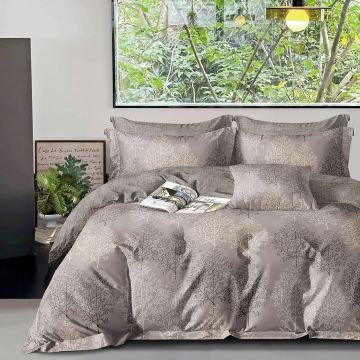 Lenjerie de pat Percale 2PXXL, 4 piese, cearceaf pat clasic 240cm x 260cm, cearceaf pilota 200cm x 230cm, 2 fete perna 50 x 70, PRC167