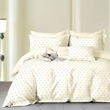 Lenjerie de pat Percale 2PXXL, 4 piese, cearceaf pat clasic 240cm x 260cm, cearceaf pilota 200cm x 230cm, 2 fete perna 50 x 70, PRC191