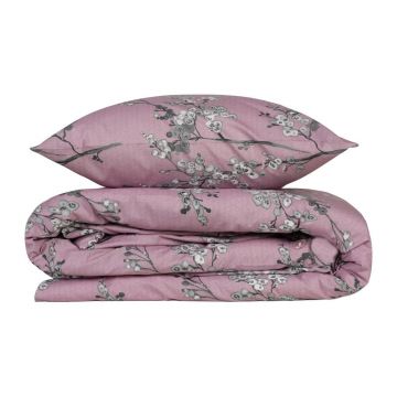 Lenjerie de pat roz din bumbac ranforcé pentru pat dublu/extinsă 240x220 cm Chicory – Mijolnir