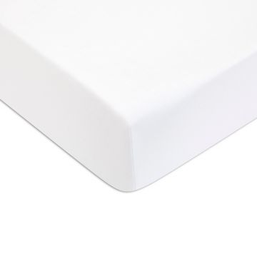 Cearceaf de pat cu elastic Descamps Sublime 180x200cm  Alb