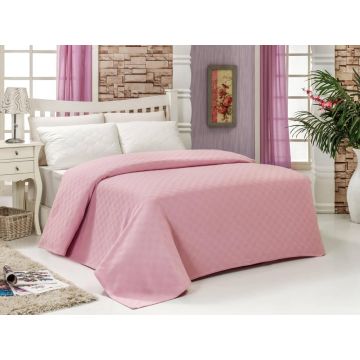Cuvertura pentru pat single Bella Carine by Esil Home, 200 x 240 cm, Roz,
