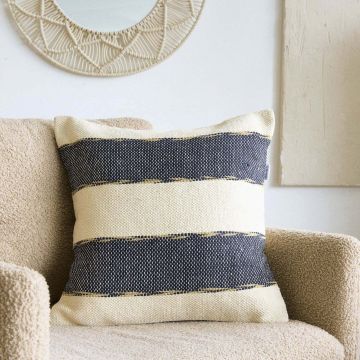 Fata de perna Feliza, Homla, 45x45 cm, bumbac, multicolor