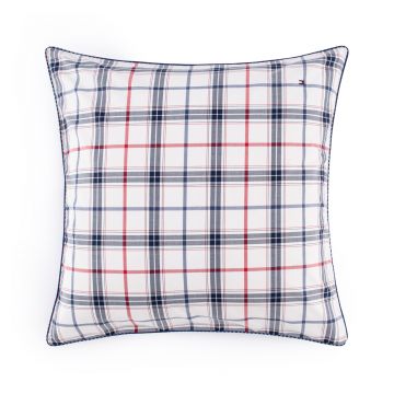 Fata de perna Tommy Hilfiger Navy Checks 65x65cm Natural
