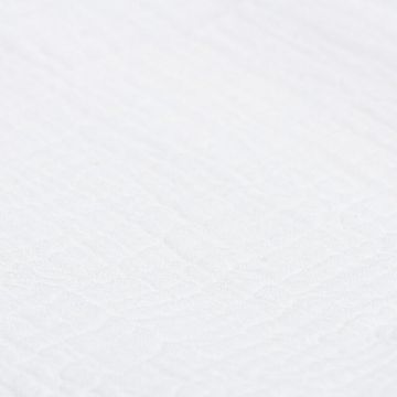 Paturica bebe New Baby 70x100 cm din muselina 100 bumbac alb