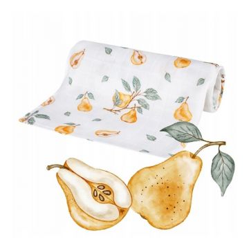Scutec din bambus Bocioland Pears 75x75 cm multicolor