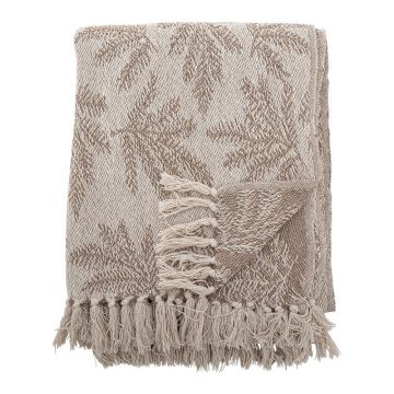 Pătură maro deschis 130x160 cm Gabriela – Bloomingville