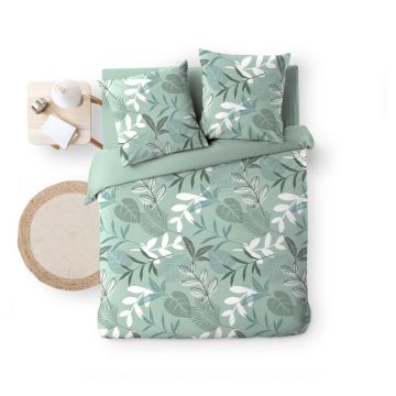 Lenjerie de pat verde pentru pat dublu/extinsă 240x220 cm Kimberly – douceur d'intérieur