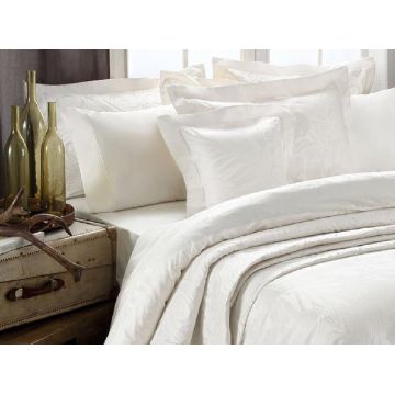 Lenjerie King Size Liciang Ivory (Bumbac 100% Pima / Egiptean)