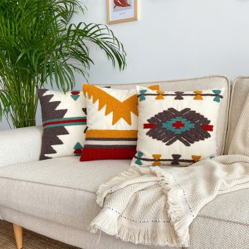 Set perne decorativet, Gordion Velvet Pillow Set With İnsert, 20% in, 80% poliester, Roșu / Gri / Turcoaz / Verde de mare / Gri deschis Set perne decorativet, Gordion Velvet Pillow Set With İnsert, 20% in, 80% poliester, Roșu / Gri / Turcoaz / Verde de mare / Gri deschis