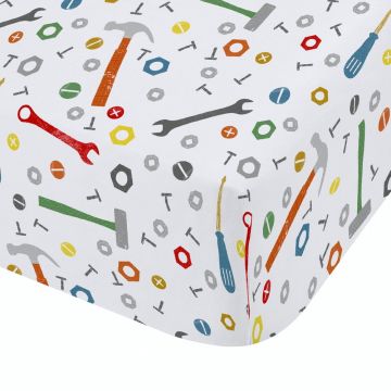 Cearceaf pentru copii pentru pat dublu cu elastic 135x190 cm Digger Dreams – Catherine Lansfield