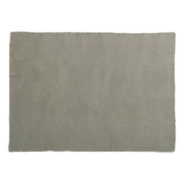 Pătură gri/bej din amestesc de lână 140x200 cm Ylva Dark Linen – Pappelina