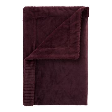 Pătură violetă din micropluș/cocolino 150x200 cm Velvet and Faux Fur – Catherine Lansfield
