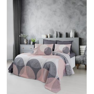 Cuvertura pique Single, Leron - Grey, Cotton Box, 50% bumbac / 50% poliester