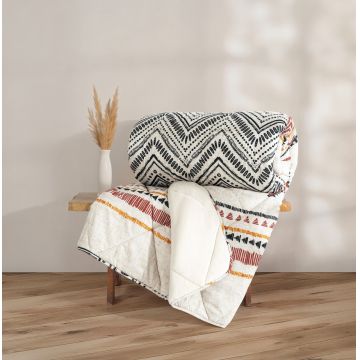 Cuvertura unică, Velvet - Felix Beige, Cotton Box, Poliester