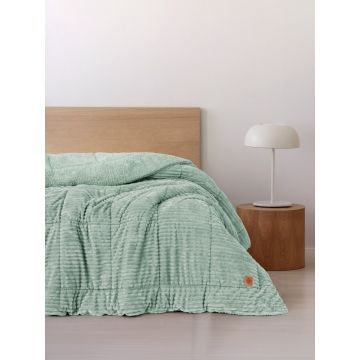 Cuvertura unică, Wave - Sage, Cotton Box, Poliester