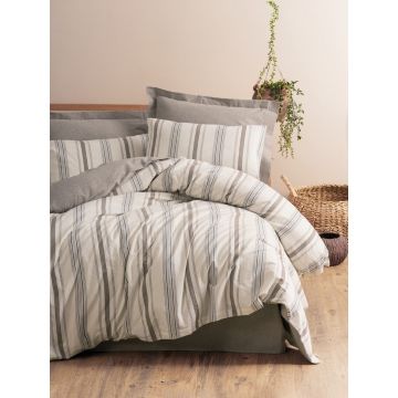 Lenjerie de pat dubla, Neoma - Mink, Cotton Box, 50% bumbac / 50% poliester