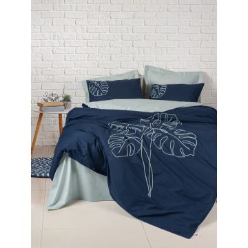 Lenjerie de pat dubla, Silva - Mint, Cotton Box, Bumbac Ranforce