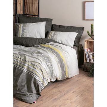 Lenjerie de pat dubla, Taron - Mink, Cotton Box, Bumbac Ranforce