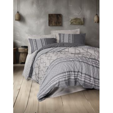 Lenjerie de pat dubla, Tonnia - Mink, Cotton Box, Bumbac Ranforce