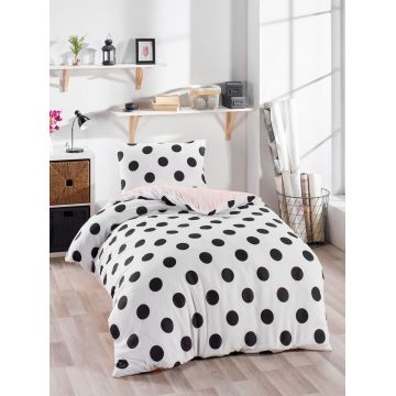 Lenjerie de pat pentru o persoana 2 piese, Mixpuan, Eponj Home, 65% bumbac/35% poliester