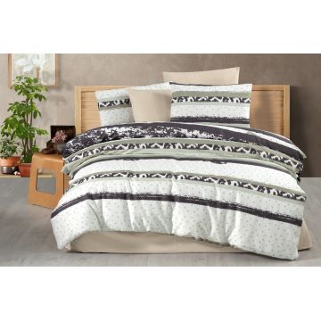 Lenjerie de pat pentru o persoana, Tina, Life Style, 50% bumbac / 50% poliester