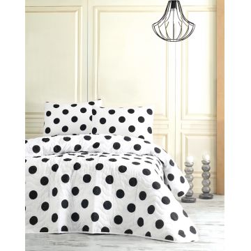 Set cuvertura matlasata Single 160x220 cm, 2 piese, Point, Eponj Home, 65% bumbac/35% poliester