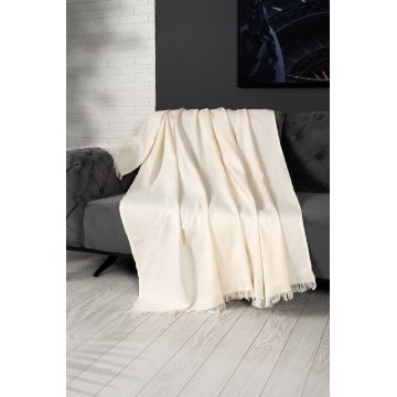 Cuvertura de pat, Alinda - Cream (170 x 230), DC Home, Bumbac