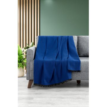Cuvertura de pat, Lalin 160 - Blue, DC Home, 70% bumbac/30% poliester