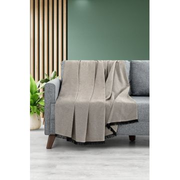 Cuvertura de pat, Lalin 200 - Beige, DC Home, 70% bumbac/30% poliester