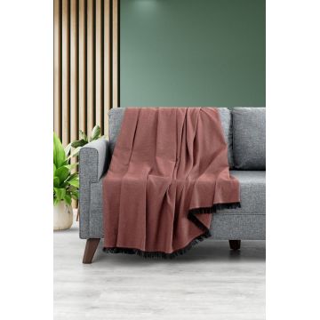 Cuvertura de pat, Lalin 200 - Tile Red, DC Home, 70% bumbac/30% poliester