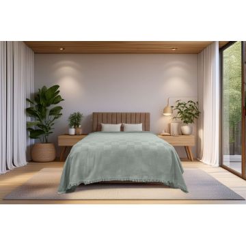 Cuvertura matlasata dubla, Russel - Mint, ICF Bedroom, Bumbac