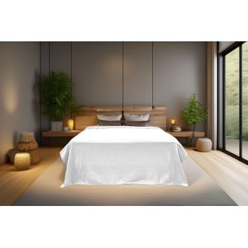 Cuvertura pique Single, Hasır - White, ICF Bedroom, Bumbac