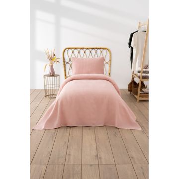 Cuvertura pique Single, Waffle - Powder, DC Home, 70% bumbac/30% poliester
