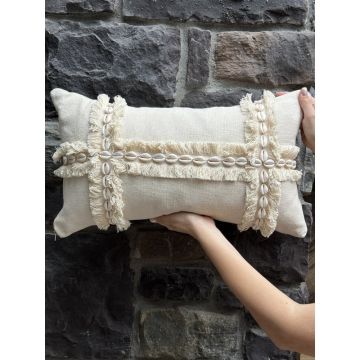 Față de pernă din bumbac 30x50 cm Seashells – Mioli Decor Față de pernă din bumbac 30x50 cm Seashells – Mioli Decor