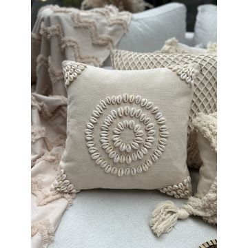 Față de pernă din bumbac 43x43 cm Seashells – Mioli Decor Față de pernă din bumbac 43x43 cm Seashells – Mioli Decor