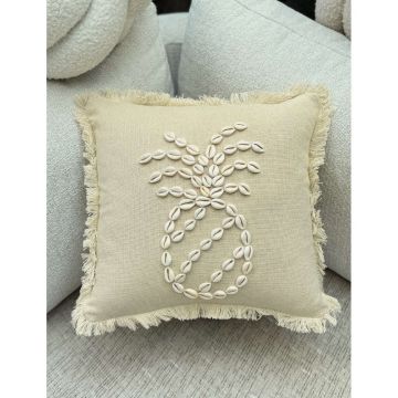 Față de pernă din bumbac 43x43 cm Seashells – Mioli Decor Față de pernă din bumbac 43x43 cm Seashells – Mioli Decor