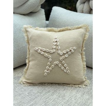 Față de pernă din bumbac 43x43 cm Seashells – Mioli Decor Față de pernă din bumbac 43x43 cm Seashells – Mioli Decor