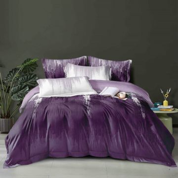 Lenjerie 1 Persoana Luxart Purple (Finet)