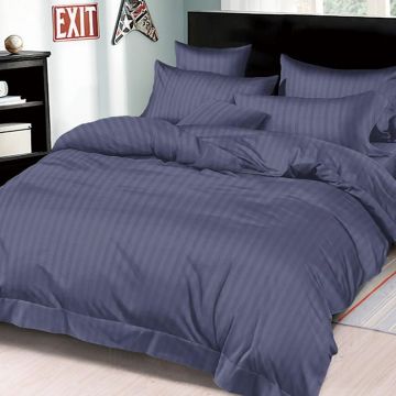 Lenjerie Damasc cu elastic 180x200 Premium Bleumarin (Finet) Lenjerie Damasc cu elastic 180x200 Premium Bleumarin (Finet)