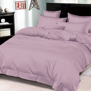 Lenjerie Damasc cu elastic 180x200 Premium Lila (Finet) Lenjerie Damasc cu elastic 180x200 Premium Lila (Finet)