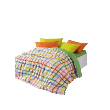 Lenjerie de pat din bumbac ranforcé pentru pat dublu, extinsă cu cearceaf inclus, cu 4 piese 200x220 cm Hype – Mijolnir