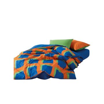 Lenjerie de pat din bumbac ranforcé pentru pat dublu, extinsă cu cearceaf inclus, cu 4 piese 200x220 cm Venus – Mijolnir